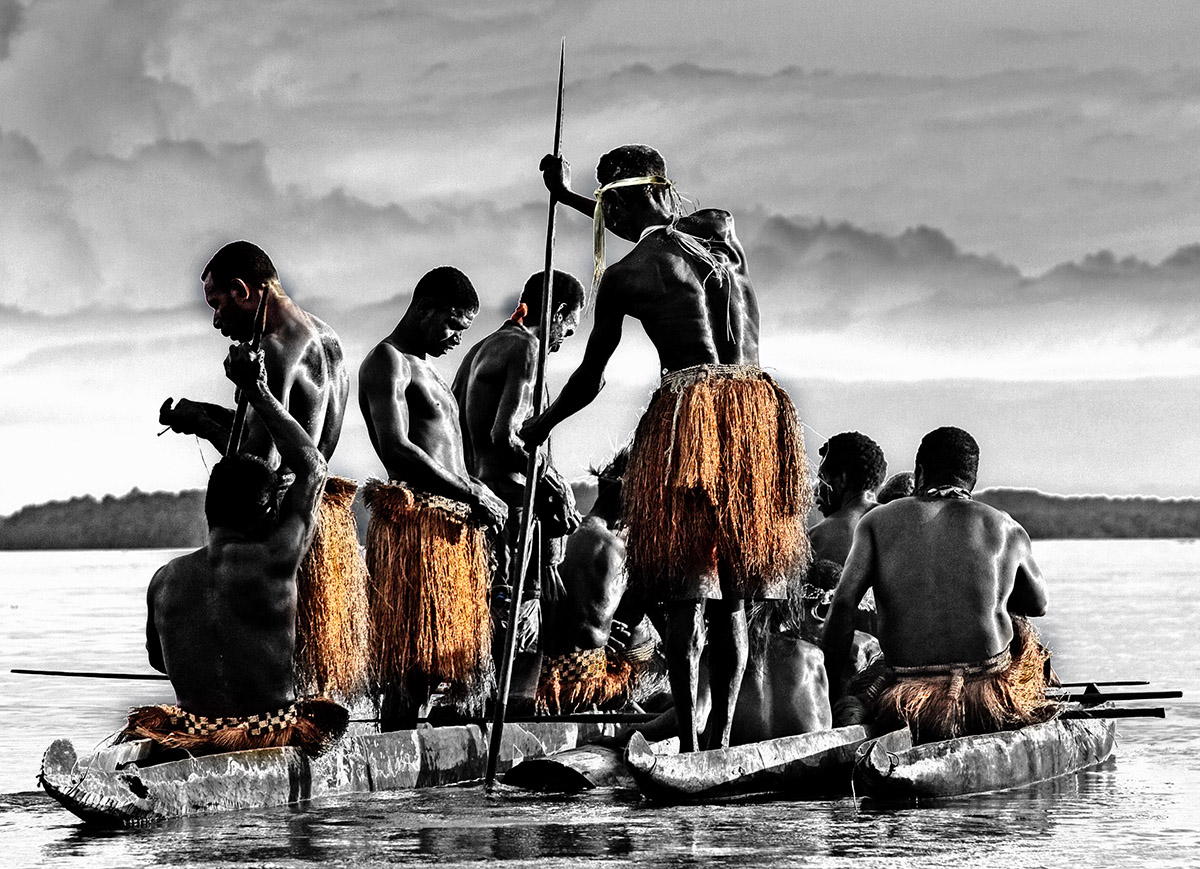 Asmat Canoers